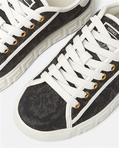 versace damen sneaker low oro|versace greca barocco print sneakers.